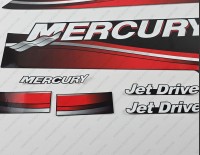 Mercury 25HP Two Stroke 2006-2010 Jet Drive Outboard Decal Kit